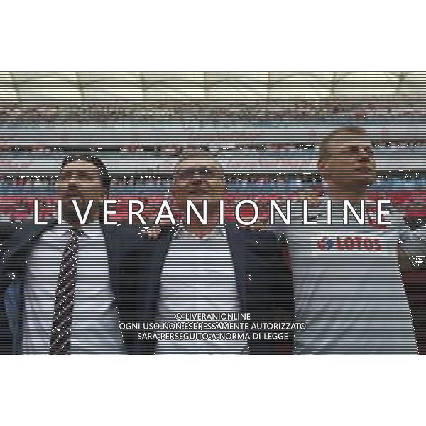 Warszawa , Stadion Narodowy 12.06.2018 Sport , Pilka nozna Reprezentacja , Kadra , mecz towarzyski Polska - Litwa NZ kierownik reprezentacji Tomasz Iwan selekcjoner Polska , head coach Adam Nawalka Bogdan Zajac FOT Michal Nowak / Newspix.pl Warsaw , National Stadium 12.06.2018 Sport , Football National Teams , Friendly game Poland - Lithuania photo by Michal Nowak / Newspix.pl --- Newspix.pl AG ALDO LIVERANI SAS ONLY ITALY