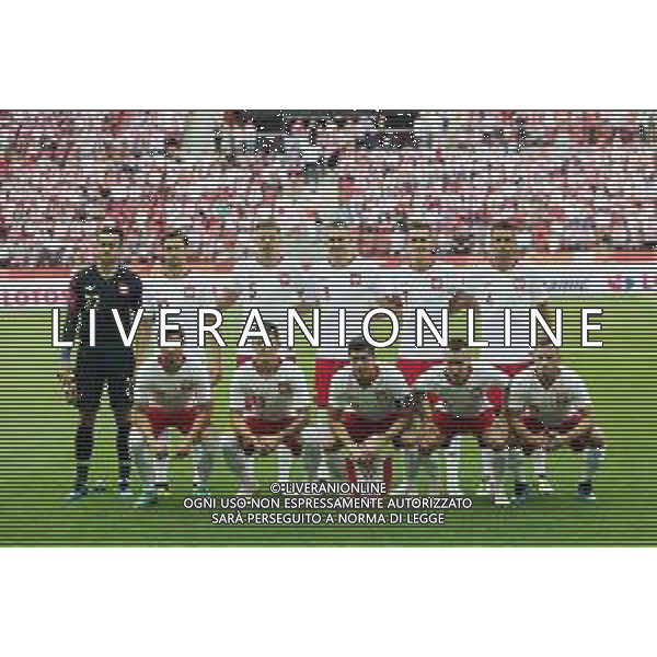 Warszawa , Stadion Narodowy 12.06.2018 Sport , Pilka nozna Reprezentacja , Kadra , mecz towarzyski Polska - Litwa NZ reprezentacja team photo od gory od lewej Lukasz Fabianski ( POL ) Grzegorz Krychowiak ( POL ) Jan Bednarek ( POL ) Artur Jedrzejczyk ( POL ) Arkadiusz Milik ( POL ) Thiago Cionek ( POL ) dol od lewej Bartosz Bereszynski ( POL ) Dawid Kownacki ( POL ) Robert Lewandowski ( POL ) Jacek Goralski ( POL ) Maciej Rybus ( POL ) FOT Michal Nowak / Newspix.pl Warsaw , National Stadium 12.06.2018 Sport , Football National Teams , Friendly game Poland - Lithuania photo by Michal Nowak / Newspix.pl --- Newspix.pl AG ALDO LIVERANI SAS ONLY ITALY