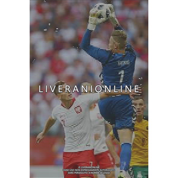 Warszawa , Stadion Narodowy 12.06.2018 Sport , Pilka nozna Reprezentacja , Kadra , mecz towarzyski Polska - Litwa NZ Arkadiusz Milik ( POL ) Dziugas Bartkus ( LIT ) FOT Michal Nowak / Newspix.pl Warsaw , National Stadium 12.06.2018 Sport , Football National Teams , Friendly game Poland - Lithuania photo by Michal Nowak / Newspix.pl --- Newspix.pl AG ALDO LIVERANI SAS ONLY ITALY