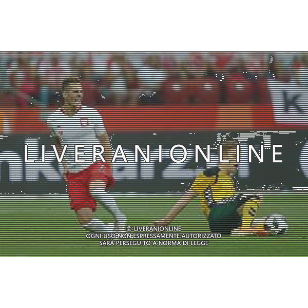 Warszawa , Stadion Narodowy 12.06.2018 Sport , Pilka nozna Reprezentacja , Kadra , mecz towarzyski Polska - Litwa NZ Arkadiusz Milik ( POL ) Vykintas Slivka ( LIT ) FOT Michal Nowak / Newspix.pl Warsaw , National Stadium 12.06.2018 Sport , Football National Teams , Friendly game Poland - Lithuania photo by Michal Nowak / Newspix.pl --- Newspix.pl AG ALDO LIVERANI SAS ONLY ITALY