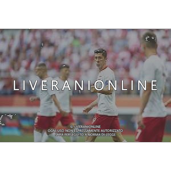 12.06.2018 WARSZAWA, PGE NARODOWY PILKA NOZNA (FOOTBALL) MECZ TOWARZYSKI REPREZENTACJI POLSKI (INTERNATIONAL FRIENDLY GAME) MECZ (GAME) POLSKA - LITWA (POLAND - LITHUANIA) NZ ROBERT LEWANDOWSKI FOTO RADOSLAW JOZWIAK / CYFRASPORT / NEWSPIX.PL --- Newspix.pl AG ALDO LIVERANI SAS ONLY ITALY