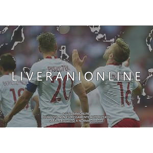 12.06.2018 WARSZAWA, PGE NARODOWY PILKA NOZNA (FOOTBALL) MECZ TOWARZYSKI REPREZENTACJI POLSKI (INTERNATIONAL FRIENDLY GAME) MECZ (GAME) POLSKA - LITWA (POLAND - LITHUANIA) NZ LUKASZ PISZCZEK, JAKUB BLASZCZYKOWSKI RADOSC FOTO RADOSLAW JOZWIAK / CYFRASPORT / NEWSPIX.PL --- Newspix.pl AG ALDO LIVERANI SAS ONLY ITALY