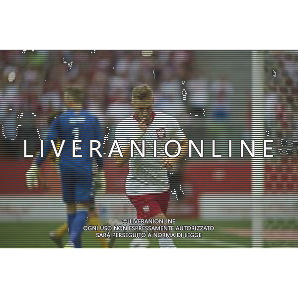12.06.2018 WARSZAWA, PGE NARODOWY PILKA NOZNA (FOOTBALL) MECZ TOWARZYSKI REPREZENTACJI POLSKI (INTERNATIONAL FRIENDLY GAME) MECZ (GAME) POLSKA - LITWA (POLAND - LITHUANIA) NZ JAKUB BLASZCZYKOWSKI, RADOSC FOTO RADOSLAW JOZWIAK / CYFRASPORT / NEWSPIX.PL --- Newspix.pl AG ALDO LIVERANI SAS ONLY ITALY