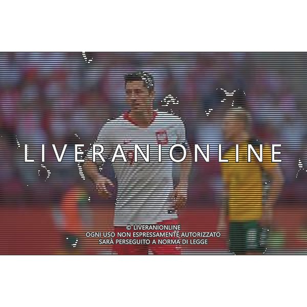 2018.06.12 Warszawa Pilka nozna Mecz Towarzyski Sparing Polska - Litwa N/z bramka gol radosc na 1-0 Robert Lewandowski Foto Pawel Andrachiewicz / PressFocus 2018.06.12 Warszawa Football Friendly Game Poland - Lithuania bramka gol radosc na 1-0 Robert Lewandowski Credit: Pawel Andrachiewicz / PressFocus / NEWSPIX.PL --- Newspix.pl AG ALDO LIVERANI SAS ONLY ITALY