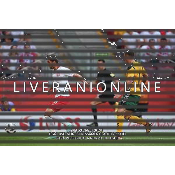 2018.06.12 Warszawa Pilka nozna Mecz Towarzyski Sparing Polska - Litwa N/z Bartosz Bereszynski Foto Pawel Andrachiewicz / PressFocus 2018.06.12 Warszawa Football Friendly Game Poland - Lithuania Bartosz Bereszynski Credit: Pawel Andrachiewicz / PressFocus / NEWSPIX.PL --- Newspix.pl AG ALDO LIVERANI SAS ONLY ITALY