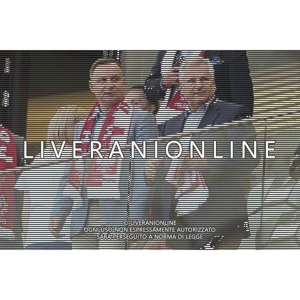 2018.06.12 Warszawa Pilka nozna Mecz towarzyski Polska - Litwa N/z Andrzej Duda Aleksander Kwasniewski Foto Piotr Matusewicz / PressFocus 2018.06.12 Warszawa Football Friendly Game Poland - Lithuania Andrzej Duda Aleksander Kwasniewski Credit: Piotr Matusewicz / PressFocus / NEWSPIX.PL --- Newspix.pl AG ALDO LIVERANI SAS ONLY ITALY