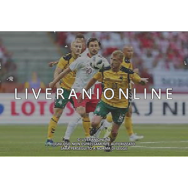 2018.06.12 Warszawa Pilka nozna Mecz towarzyski Polska - Litwa N/z Grzegorz Krychowiak Modestas Vorobjovas Foto Piotr Matusewicz / PressFocus 2018.06.12 Warszawa Football Friendly Game Poland - Lithuania Grzegorz Krychowiak Modestas Vorobjovas Credit: Piotr Matusewicz / PressFocus / NEWSPIX.PL --- Newspix.pl AG ALDO LIVERANI SAS ONLY ITALY
