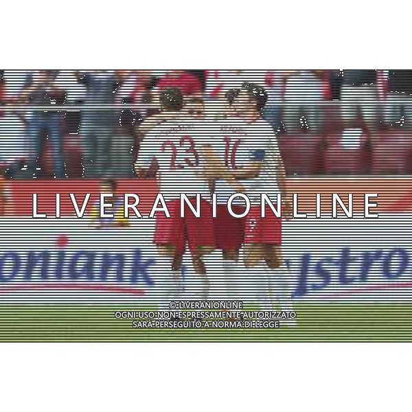 2018.06.12 Warszawa Pilka nozna Mecz towarzyski Polska - Litwa N/z Robert Lewandowski bramka gol radosc Foto Piotr Matusewicz / PressFocus 2018.06.12 Warszawa Football Friendly Game Poland - Lithuania Robert Lewandowski bramka gol radosc Credit: Piotr Matusewicz / PressFocus / NEWSPIX.PL --- Newspix.pl AG ALDO LIVERANI SAS ONLY ITALY