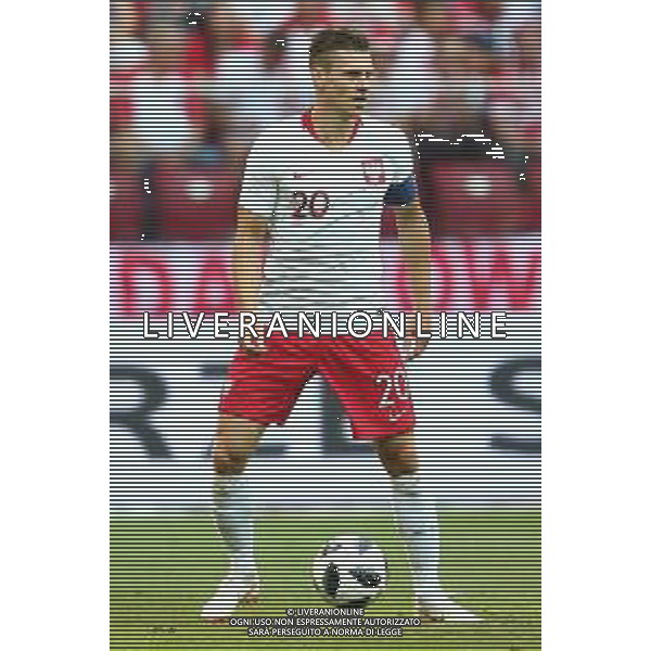 2018.06.12 Warszawa Pilka nozna Mecz towarzyski Polska - Litwa N/z Lukasz Piszczek Foto Piotr Matusewicz / PressFocus 2018.06.12 Warszawa Football Friendly Game Poland - Lithuania Lukasz Piszczek Credit: Piotr Matusewicz / PressFocus / NEWSPIX.PL --- Newspix.pl AG ALDO LIVERANI SAS ONLY ITALY