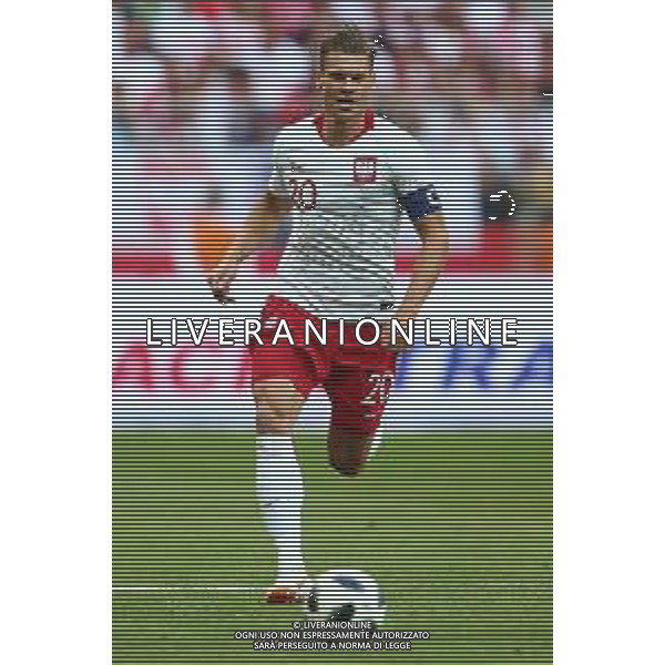 2018.06.12 Warszawa Pilka nozna Mecz towarzyski Polska - Litwa N/z Lukasz Piszczek Foto Piotr Matusewicz / PressFocus 2018.06.12 Warszawa Football Friendly Game Poland - Lithuania Lukasz Piszczek Credit: Piotr Matusewicz / PressFocus / NEWSPIX.PL --- Newspix.pl AG ALDO LIVERANI SAS ONLY ITALY