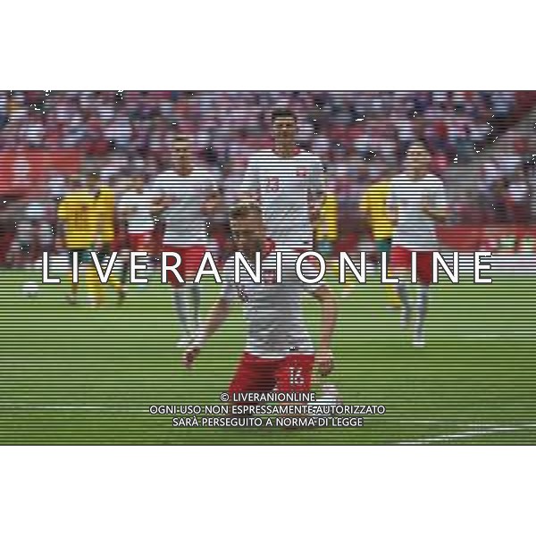 2018.06.12 Warszawa Pilka nozna Mecz towarzyski Polska - Litwa N/z Jakub Blaszczykowski bramka gol radosc Foto Piotr Matusewicz / PressFocus 2018.06.12 Warszawa Football Friendly Game Poland - Lithuania Jakub Blaszczykowski bramka gol radosc Credit: Piotr Matusewicz / PressFocus / NEWSPIX.PL --- Newspix.pl AG ALDO LIVERANI SAS ONLY ITALY