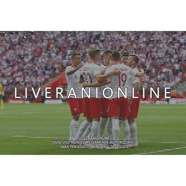 2018.06.12 Warszawa Pilka nozna Mecz towarzyski Polska - Litwa N/z Jakub Blaszczykowski bramka gol radosc Foto Piotr Matusewicz / PressFocus 2018.06.12 Warszawa Football Friendly Game Poland - Lithuania Jakub Blaszczykowski bramka gol radosc Credit: Piotr Matusewicz / PressFocus / NEWSPIX.PL --- Newspix.pl AG ALDO LIVERANI SAS ONLY ITALY