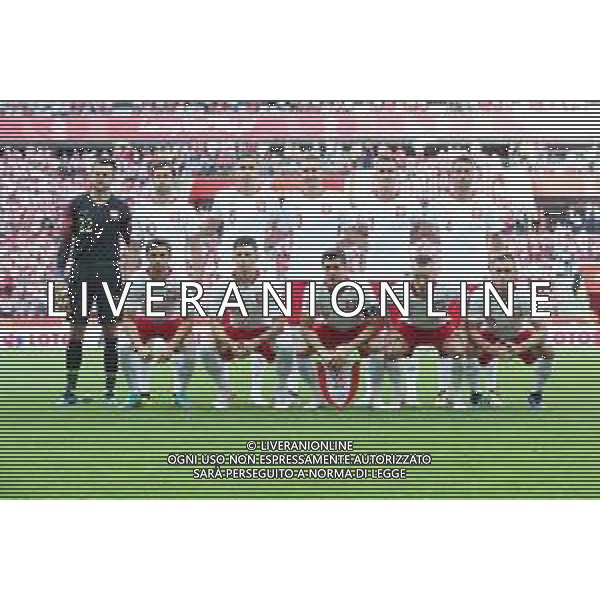 12.06.2018 WARSZAWA, PGE NARODOWY PILKA NOZNA (FOOTBALL) MECZ TOWARZYSKI REPREZENTACJI POLSKI (INTERNATIONAL FRIENDLY GAME) MECZ (GAME) POLSKA - LITWA (POLAND - LITHUANIA) NZ POLSKA RZED MECZEM Z LITWA ZDJECIE GRUPOWE LUKASZ FABIANSKI, GRZEGORZ KRYCHOWIAK, JAN BEDNAREK, ARTUR JEDRZEJCZYK, ARKADIUSZ MILIK, TIAGO CIONEK DOLNY RZAD BARTOSZ BERESZYNSKI, DAWID KOWNACKI, ROBERT LEWANDOWSKI, JACEK GORALSKI, MACIEJ RYBUS FOTO LUKASZ GROCHALA/CYFRASPORT / NEWSPIX.PL --- Newspix.pl AG ALDO LIVERANI SAS ONLY ITALY