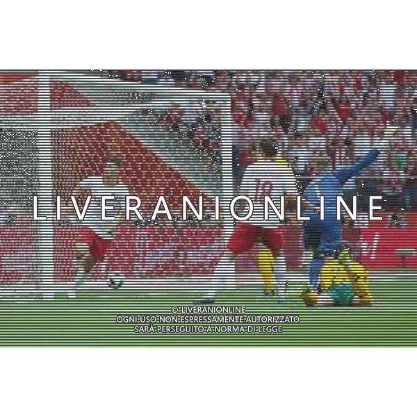 12.06.2018 WARSZAWA, PGE NARODOWY PILKA NOZNA (FOOTBALL) MECZ TOWARZYSKI REPREZENTACJI POLSKI (INTERNATIONAL FRIENDLY GAME) MECZ (GAME) POLSKA - LITWA (POLAND - LITHUANIA) NZ DAWID KOWNACKI, BARTOSZ BERESZYNSKI RADOSC, BRAMKA, GOL FOTO LUKASZ GROCHALA/CYFRASPORT / NEWSPIX.PL --- Newspix.pl AG ALDO LIVERANI SAS ONLY ITALY
