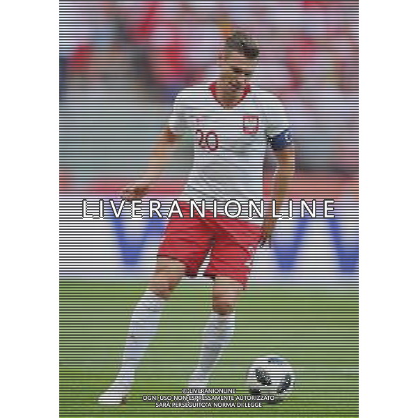 2018.06.12 Warszawa Pilka nozna Reprezentacja Mecz Towarzyski Polska - Litwa (Poland - Lithuania) N/z Lukasz Piszczek Foto Press Focus 2018.06.12 Warszawa Football Friendly Game Polska - Litwa (Poland - Lithuania) Lukasz Piszczek Credit: Press Focus / NEWSPIX.PL --- Newspix.pl AG ALDO LIVERANI SAS ONLY ITALY