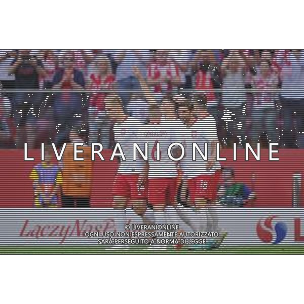 2018.06.12 Warszawa Pilka nozna Reprezentacja Mecz Towarzyski Polska - Litwa (Poland - Lithuania) N/z bramka gol radosc Dawid Kownacki Bartosz Bereszynski Lukasz Teodorczyk Jacek Goralski Foto Press Focus 2018.06.12 Warszawa Football Friendly Game Polska - Litwa (Poland - Lithuania) bramka gol radosc Dawid Kownacki Bartosz Bereszynski Lukasz Teodorczyk Jacek Goralski Credit: Press Focus / NEWSPIX.PL --- Newspix.pl AG ALDO LIVERANI SAS ONLY ITALY