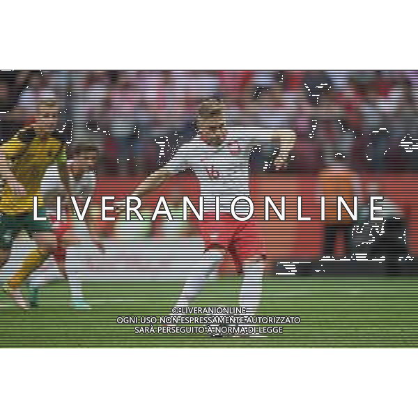 2018.06.12, Warszawa, PGE Narodowy, Pilka nozna, Reprezentacja Mecz towarzyski Polska - Litwa N/z Jakub Blaszczykowski, karny, gol, bramka Foto Rafal Oleksiewicz / PressFocus / NEWSPIX.PL --- Newspix.pl AG ALDO LIVERANI SAS ONLY ITALY