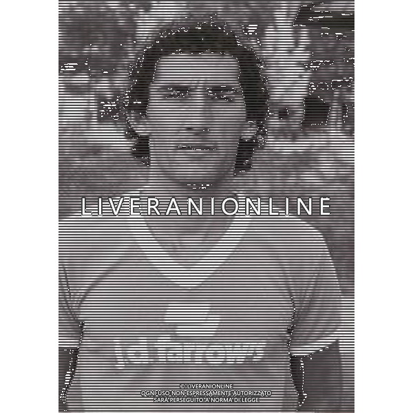 RETROSPETTIVA SALA PATRIZIO CALCIATORE NELLA FOTO PATRIZIO SALA CON LA MAGLIA DELLA FIORENTINA AG ALDO LIVERANI SAS