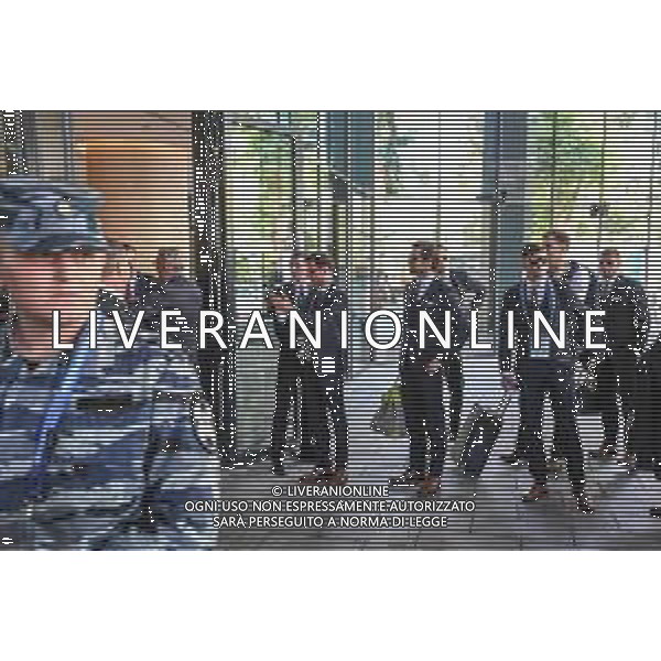 2018.06.13 Soczi Pilka nozna Mistrzostwa Swiata w Rosji Przylot reprezentacji Polski do Rosji N/z Grzegorz Krychowiak Dawid Kowancki Foto Press Focus/NEWSPIX.PL 2018.06.13 Soczi Football FIFA World Cup 2018 in Russia Arrival of the Polish national team to Russia Grzegorz Krychowiak Dawid Kowancki Credit: Press Focus --- Newspix.pl / AGENZIA ALDO LIVERANI SAS - ITALY ONLY EDITORIAL USE ONLY - Arrivo della Nazionale della Polonia a Sochi per i Campionati Mondiali di calcio - Football FIFA World Cup Russia 2018