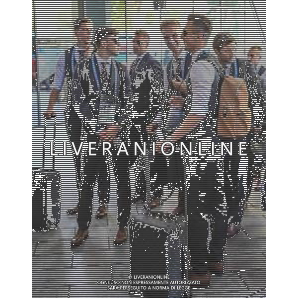 2018.06.13 Soczi Pilka nozna Mistrzostwa Swiata w Rosji Przylot reprezentacji Polski do Rosji N/z Dawid Kowancki Arkadiusz Milik Lukasz Teodorczyk Bartosz Bereszynski Foto Press Focus/NEWSPIX.PL 2018.06.13 Soczi Football FIFA World Cup 2018 in Russia Arrival of the Polish national team to Russia Dawid Kowancki Arkadiusz Milik Lukasz Teodorczyk Bartosz Bereszynski Credit: Press Focus --- Newspix.pl / AGENZIA ALDO LIVERANI SAS - ITALY ONLY EDITORIAL USE ONLY - Arrivo della Nazionale della Polonia a Sochi per i Campionati Mondiali di calcio - Football FIFA World Cup Russia 2018