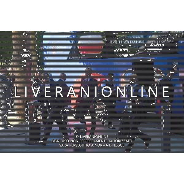 SOCHI SOCZI ROSJA 13.06.2018 PILKARZE REPREZENTACJA POLSKI PRZYJAZD DO HOTELU W SOCZI FOT.TOBIASZ/NEWSPIX.PL Football FIFA World Cup 2018 in Russia Arrival of the Polish national team to Russia NZ KAMIL GROSICKI KAMIL GLIK --- Newspix.pl / AGENZIA ALDO LIVERANI SAS - ITALY ONLY EDITORIAL USE ONLY - Arrivo della Nazionale della Polonia a Sochi per i Campionati Mondiali di calcio - Football FIFA World Cup Russia 2018