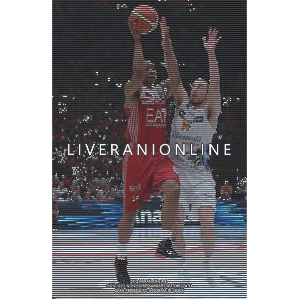 LBA Lega Basket Serie A 2017/2018 Playoff Finale Gara 5 Milano - 13.06.2018 EA7 Emporio Armani-Dolomiti Energia Trentino Nella Foto:Forray Toto - Goudelock Andrew /Ph.Vitez-Ag. Aldo Liverani