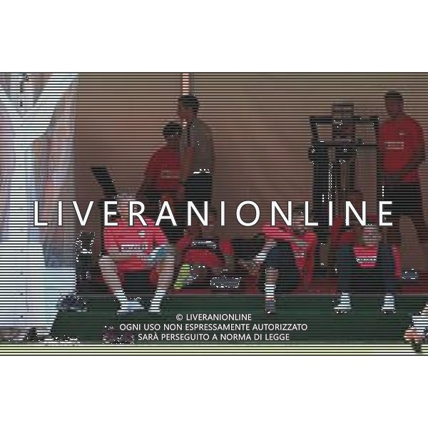 SOCZI 14.06.2018 MISTRZOSTWA SWIATA W PILCE NOZNEJ 2018 TRENING REPREZENTACJI POLSKI --- 2018 FIFA WORLD CUP POLISH FOOTBALL NATIONAL TEAM TRAINING SESSION IN SOCHI KAMIL GLIK BARTOSZ BIALKOWSKI WOJCIECH SZCZESNY FOT. PIOTR KUCZA/FOTOPYK / NEWSPIX.PL --- Newspix.pl / AGENZIA ALDO LIVERANI SAS - ITALY ONLY EDITORIAL USE ONLY - Allenamento della Nazionale della Polonia a Sochi per i Campionati Mondiali di calcio - Football FIFA World Cup Russia 14.06.2018