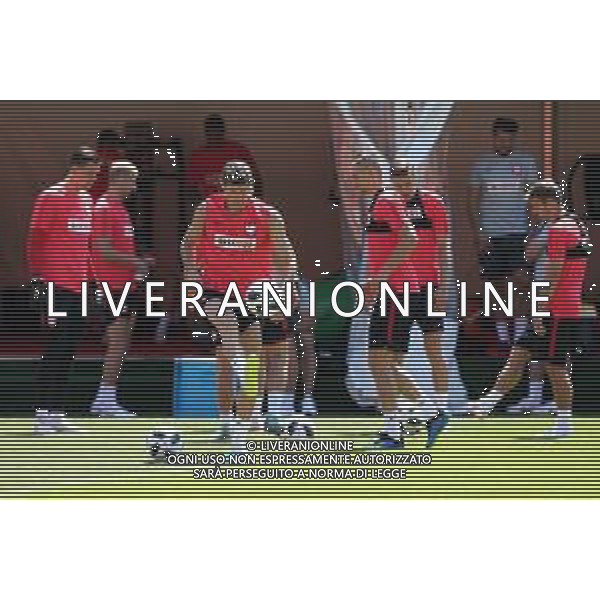 SOCZI 14.06.2018 MISTRZOSTWA SWIATA W PILCE NOZNEJ 2018 TRENING REPREZENTACJI POLSKI --- 2018 FIFA WORLD CUP POLISH FOOTBALL NATIONAL TEAM TRAINING SESSION IN SOCHI ROBERT LEWANDOWSKI FOT. PIOTR KUCZA/FOTOPYK / NEWSPIX.PL --- Newspix.pl / AGENZIA ALDO LIVERANI SAS - ITALY ONLY EDITORIAL USE ONLY - Allenamento della Nazionale della Polonia a Sochi per i Campionati Mondiali di calcio - Football FIFA World Cup Russia 14.06.2018