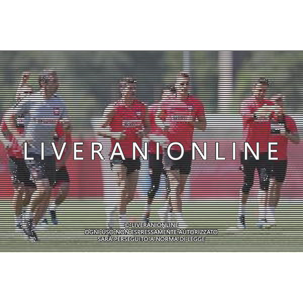 14.06.2018 SOCZI ROSJA (SOCHI, ROSJA) PILKA NOZNA (FOOTBALL) MISTRZOSTWA SWIATA W PILCE NOZNEJ FIFA WORLD CUP ROSJA 2018 ( FIFA WORLD CUP 2018 RUSSIA) BAZA TRENINGOWA REPREZENTACJI POLSKI - BOSIKO SPUTNIK TRENING REPREZENTACJI POLSKI NZ ROBERT LEWANDOWSKI, ARKADIUSZ MILIK, LUKASZ FABIANSKI FOTO LUKASZ GROCHALA/CYFRASPORT / NEWSPIX.PL --- Newspix.pl / AGENZIA ALDO LIVERANI SAS - ITALY ONLY EDITORIAL USE ONLY - Allenamento della Nazionale della Polonia a Sochi per i Campionati Mondiali di calcio - Football FIFA World Cup Russia 14.06.2018