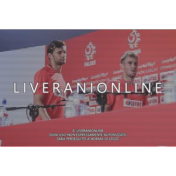 14.06.2018 SOCZI ROSJA (SOCHI, ROSJA) PILKA NOZNA (FOOTBALL) MISTRZOSTWA SWIATA W PILCE NOZNEJ FIFA WORLD CUP ROSJA 2018 ( FIFA WORLD CUP 2018 RUSSIA) BAZA TRENINGOWA REPREZENTACJI POLSKI - BOSIKO SPUTNIK KONFERENCJA PRASOWA REPREZENTACJI POLSKI NZ BARTOSZ BERESZYNSKI, MACIEJ RYBUS FOTO LUKASZ GROCHALA/CYFRASPORT / NEWSPIX.PL --- Newspix.pl / AGENZIA ALDO LIVERANI SAS - ITALY ONLY EDITORIAL USE ONLY - Allenamento della Nazionale della Polonia a Sochi per i Campionati Mondiali di calcio - Football FIFA World Cup Russia 14.06.2018