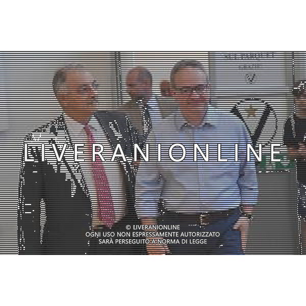 Conferenza Stampa di presentazione di Stefano Sacripanti nuovo allenatore della Virtus Bologna Basket 15.06.2018 nella foto con il vicepresidente, Giuseppe Sermasi ©OPTIMAFOTO / AGENZIA ALDO LIVERANI SAS