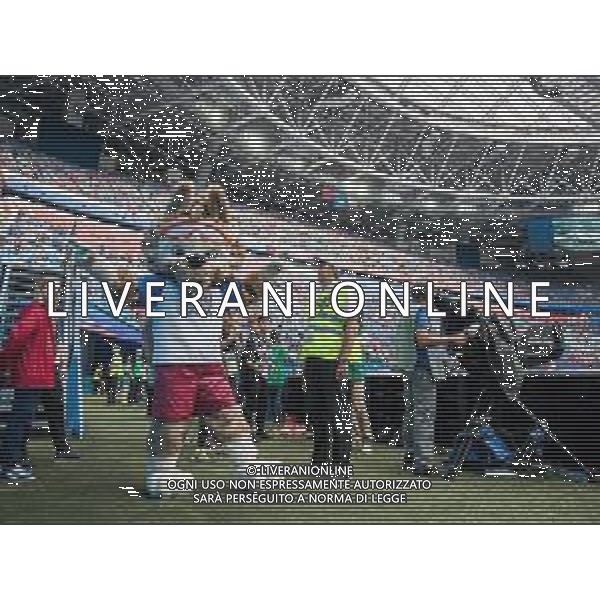 15.06.2018 PETERSBURG SAINT PETERBURG STADIUM PILKA NOZNA (FOOTBALL) MISTRZOSTWA SWIATA ROSJA 2018 FIFA WORLD CUP RUSSIA 2018 MAROKO - IRAN (MOROCCO - IRAN) NZ ZABIVAKA OFFICIAL MASCOT MASKOTKA MISTRZOSTW FOTO LUKASZ SKWIOT/CYFRASPORT/NEWSPIX.PL --- Newspix.pl / AGENZIA ALDO LIVERANI SAS - ITALY ONLY EDITORIAL USE ONLY - MAROCCO - IRAN Campionati Mondiali di calcio - Football FIFA World Cup Russia 15.06.2018