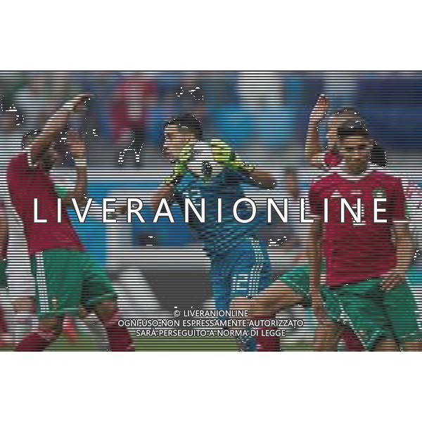 15.06.2018 PETERSBURG SAINT PETERSBURG STADIUM PILKA NOZNA (FOOTBALL) MISTRZOSTWA SWIATA ROSJA 2018 FIFA WORLD CUP RUSSIA 2018 MAROKO - IRAN (MOROCCO - IRAN) NZ MONIR EL KAJOUI FOTO LUKASZ SKWIOT/CYFRASPORT / NEWSPIX.PL --- Newspix.pl / AGENZIA ALDO LIVERANI SAS - ITALY ONLY EDITORIAL USE ONLY - MAROCCO - IRAN Campionati Mondiali di calcio - Football FIFA World Cup Russia 15.06.2018