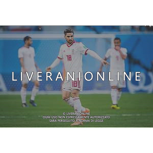 15.06.2018 PETERSBURG SAINT PETERSBURG STADIUM PILKA NOZNA (FOOTBALL) MISTRZOSTWA SWIATA ROSJA 2018 FIFA WORLD CUP RUSSIA 2018 MAROKO - IRAN (MOROCCO - IRAN) NZ ALIREZA JAHANBAKHSH FOTO LUKASZ SKWIOT/CYFRASPORT / NEWSPIX.PL --- Newspix.pl / AGENZIA ALDO LIVERANI SAS - ITALY ONLY EDITORIAL USE ONLY - MAROCCO - IRAN Campionati Mondiali di calcio - Football FIFA World Cup Russia 15.06.2018