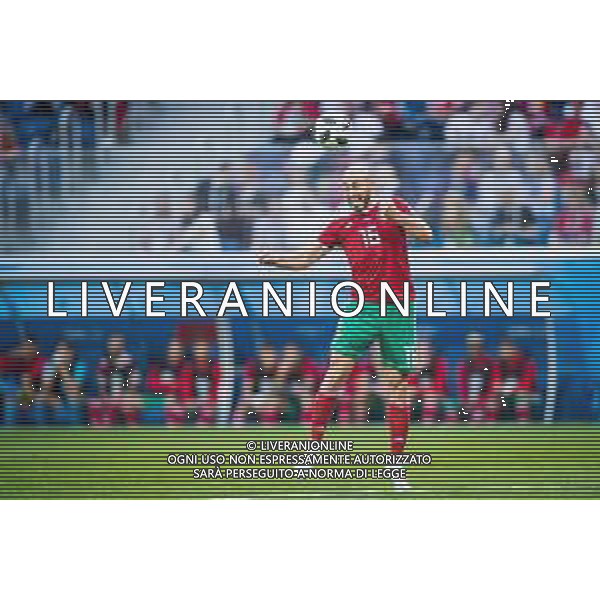 15.06.2018 PETERSBURG SAINT PETERSBURG STADIUM PILKA NOZNA (FOOTBALL) MISTRZOSTWA SWIATA ROSJA 2018 FIFA WORLD CUP RUSSIA 2018 MAROKO - IRAN (MOROCCO - IRAN) NZ NOUREDDINE AMRABAT FOTO LUKASZ SKWIOT/CYFRASPORT/NEWSPIX.PL --- Newspix.pl / AGENZIA ALDO LIVERANI SAS - ITALY ONLY EDITORIAL USE ONLY - MAROCCO - IRAN Campionati Mondiali di calcio - Football FIFA World Cup Russia 15.06.2018