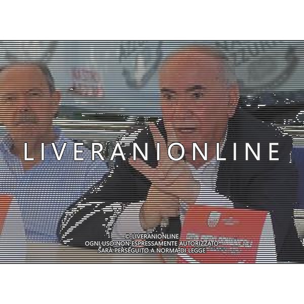 16-06-2018 IMOLA-CONF STAMPA ANDREA COSTA IMOLA EMANUELE DI PAOLANTONIO NUOVO ALLENATORE GIAMPIERO DOMENICALI E GIANNI ZAPPI FOTO GIANNI SANNA-AG ALDO LIVERANI SAS