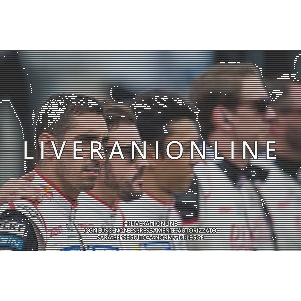(L to R): Sebastien Buemi (SUI); Fernando Alonso (ESP); and Kazuki Nakajima (JPN) #08 Toyota Gazoo Racing Toyota TS050 Hybrid on the grid. 16-17.06.2018. FIA World Endurance Championship, Le Mans 24 Hours, Race, Le Mans, France. AG ALDO LIVERANI SAS-ONLY ITALY