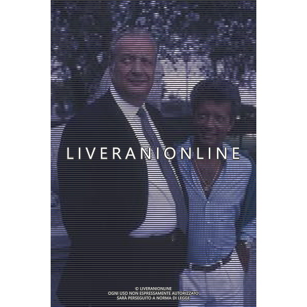 RETROSPETTIVA MARIO CECCHI GORI IMPRENDITORE CINEMATOGRAFICO E PRESIDENTE DELLA FIORENTINA CALCIO 1988-89 NELLA FOTO MARIO CECCHI GORI CON VITTORIO CECCHI GORI AG ALDO LIVERANI SAS 