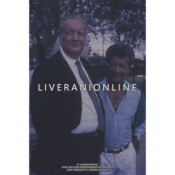 RETROSPETTIVA MARIO CECCHI GORI IMPRENDITORE CINEMATOGRAFICO E PRESIDENTE DELLA FIORENTINA CALCIO 1988-89 NELLA FOTO MARIO CECCHI GORI CON VITTORIO CECCHI GORI AG ALDO LIVERANI SAS 