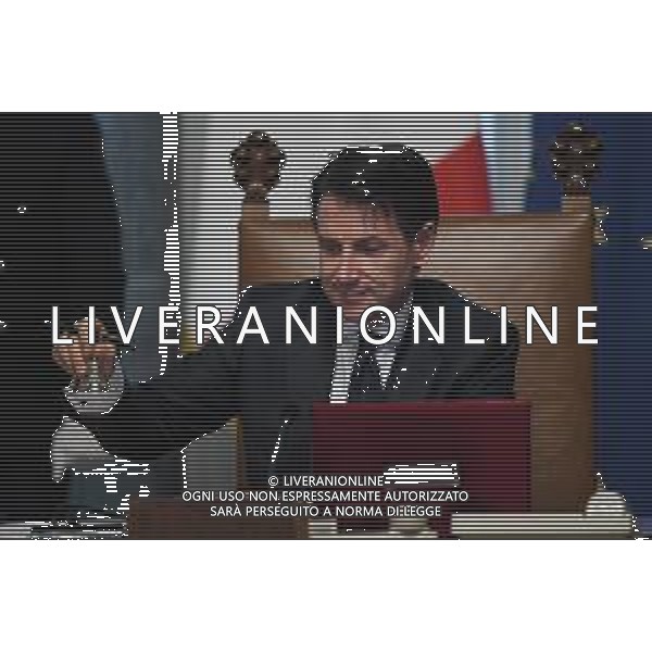 Formazione del nuovo Esecutivo del Governo Lega - Movimento 5 Stelle, Roma Maggio 2018 nella foto il presidente del consiglio Giuseppe Conte suona la campanella © AGENZIA ALDO LIVERANI SAS