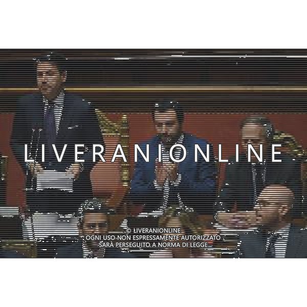 Formazione del nuovo Esecutivo del Governo Lega - Movimento 5 Stelle, Roma Maggio 2018 nella foto il presidente del consiglio Giuseppe Conte con Matteo Salvini, Enzo Moavero, Riccardo Fraccaro, Giulia Grillo e Lorenzo Fontana © AGENZIA ALDO LIVERANI SAS