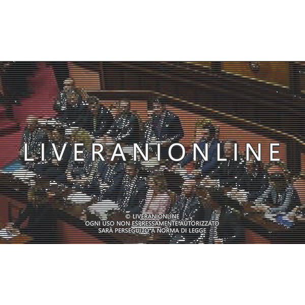 Formazione del nuovo Esecutivo del Governo Lega - Movimento 5 Stelle, Roma Maggio 2018 nella foto il presidente Giuseppe Conte con i ministri © AGENZIA ALDO LIVERANI SAS