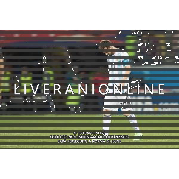 21.06.2018 NIZNY NOWOGROD NIZHNY NOVGOROD PILKA NOZNA (FOOTBALL) MISTRZOSTWA SWIATA ROSJA 2018 FIFA WORLD CUP RUSSIA 2018 ARGENTYNA - CHORWACJA (ARGENTINA-CROATIA) NZ LIONEL MESSI FOTO LUKASZ SKWIOT/CYFRASPORT / NEWSPIX.PL --- Newspix.pl AG ALDO LIVERANI SAS-ONLY ITALY