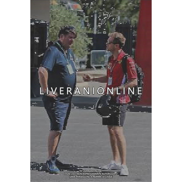 Sebastian Vettel (GER) Ferrari with Lutz Huebner, BWT? Marketing Chief. 22.06.2018. Formula 1 World Championship, Rd 8, French Grand Prix, Paul Ricard, France, Practice Day. / AGENZIA ALDO LIVERANI SAS - ITALY ONLY EDITORIAL USE ONLY - F1 GP FRANCIA PROVE LIBERE 22.06.2018