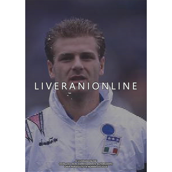 RETROSPETTIVA LUCA ALTOMARE CALCIATORE NELLA FOTO LUCA ALTOMARE CON LA MAGLIA DELLA NAZIONALE ITALIANA AG ALDO LIVERANI SAS