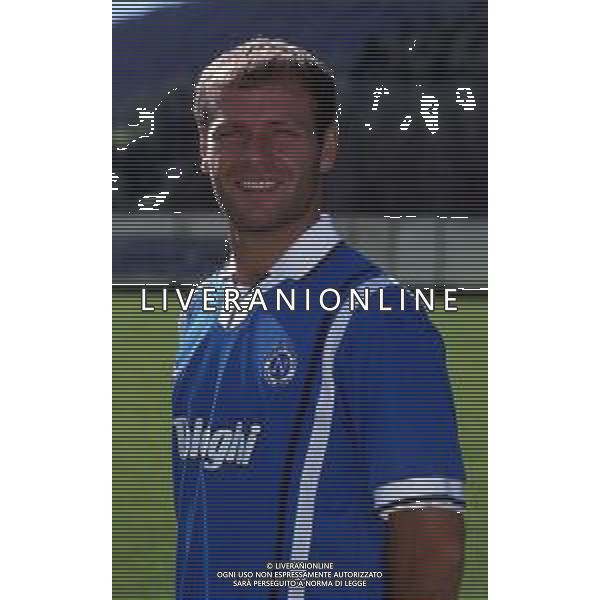 RETROSPETTIVA LUCA ALTOMARE CALCIATORE NELLA FOTO LUCA ALTOMARE CON LA MAGLIA DEL NAPOLI AG ALDO LIVERANI SAS