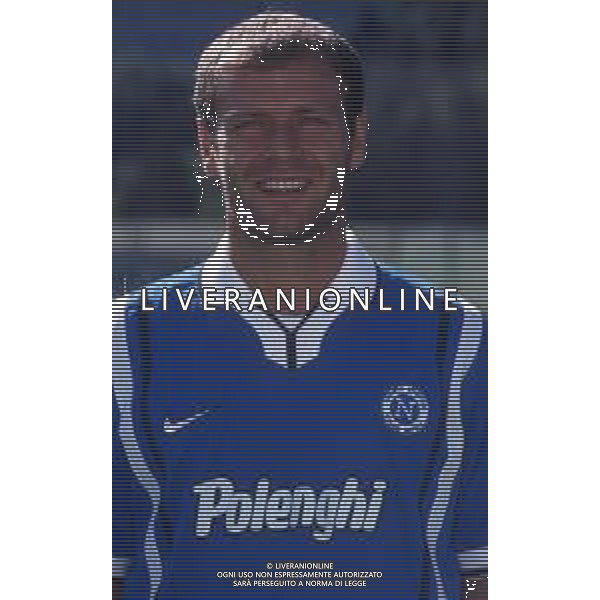 RETROSPETTIVA LUCA ALTOMARE CALCIATORE NELLA FOTO LUCA ALTOMARE CON LA MAGLIA DEL NAPOLI AG ALDO LIVERANI SAS