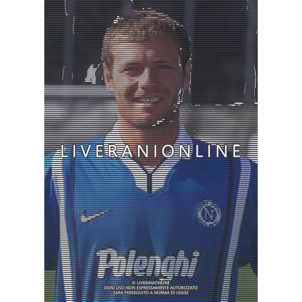 RETROSPETTIVA LUCA ALTOMARE CALCIATORE NELLA FOTO LUCA ALTOMARE CON LA MAGLIA DEL NAPOLI AG ALDO LIVERANI SAS
