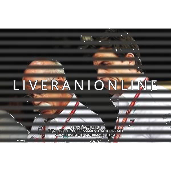 (L to R): Dr. Dieter Zetsche (GER) Daimler AG CEO with Toto Wolff (GER) Mercedes AMG F1 Shareholder and Executive Director. 23.06.2018. Formula 1 World Championship, Rd 8, French Grand Prix, Paul Ricard, France, Qualifying Day. / AGENZIA ALDO LIVERANI SAS - ITALY ONLY EDITORIAL USE ONLY - F1 GP FRANCIA PROVE UFFICIALI QUALIFICHE 23.06.2018