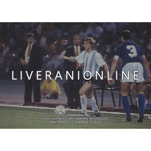 ITALIA - ARGENTINA 03.07.1990 Campionato mondiale di calcio, Coppa del Mondo FIFA ITALIA \'90 NELLA FOTO CLAUDIO CANIGGIA ©ARCHIVIO / AGENZIA ALDO LIVERANI SAS